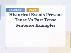 Historical Events in Present vs Past Tense: Sentence Examples and When to Use Each